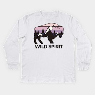 Wild spirit Kids Long Sleeve T-Shirt